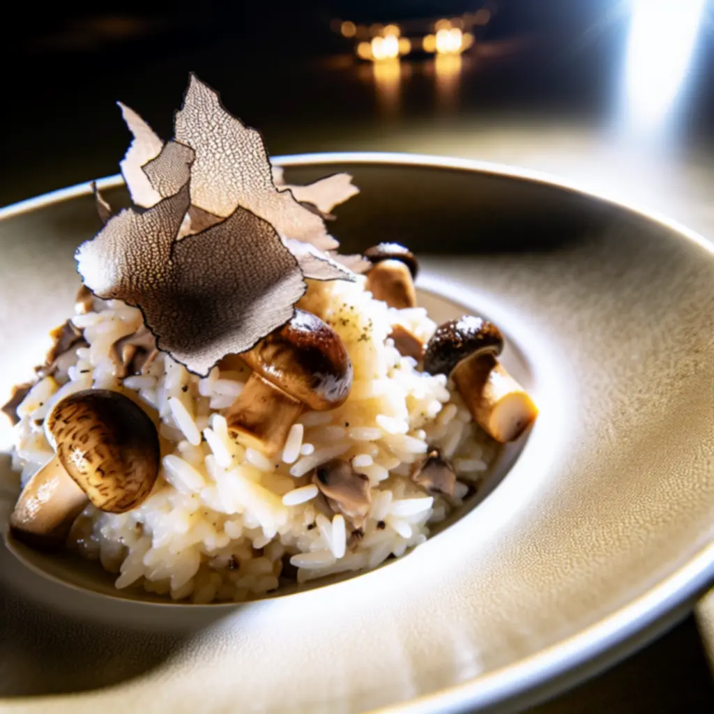 Arroz de montaña con setas y trufa